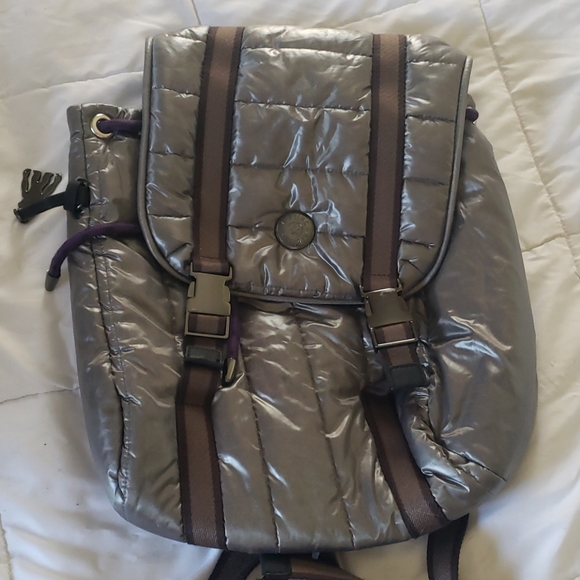 Kipling Handbags - Kipling grey nylon backpack